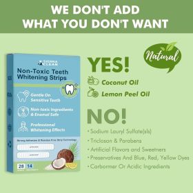 Teeth Whitening Strips For Sensitive Teeth 14 Treatments (Color: 28pcs)